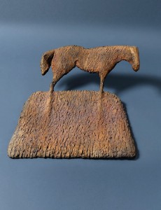 Koń I / Horse I z cyklu ?Cienie? / from the series Shadows, 2007, brąz / bronze, 30×45×40 cm